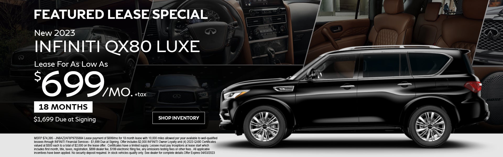QX80 Featured Lease Special